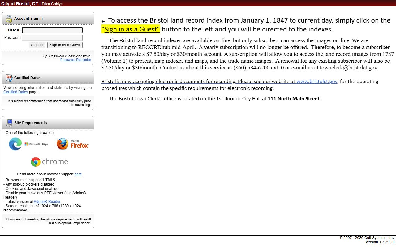 Bristol property records reference image