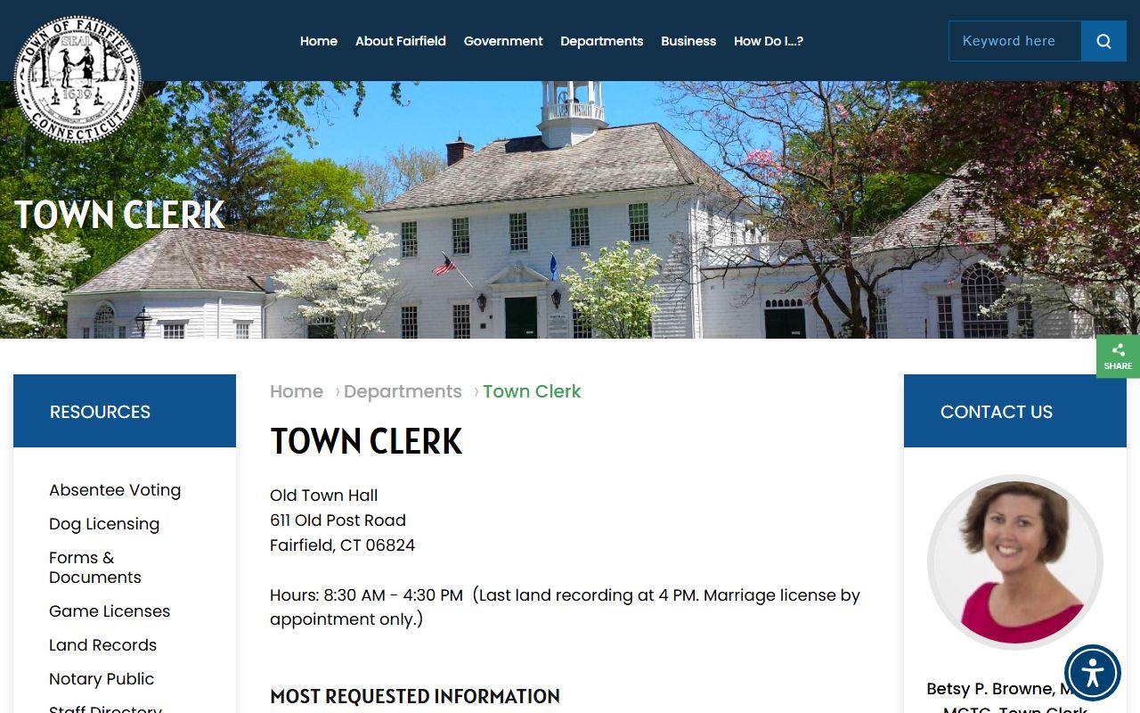 Fairfield property records reference image