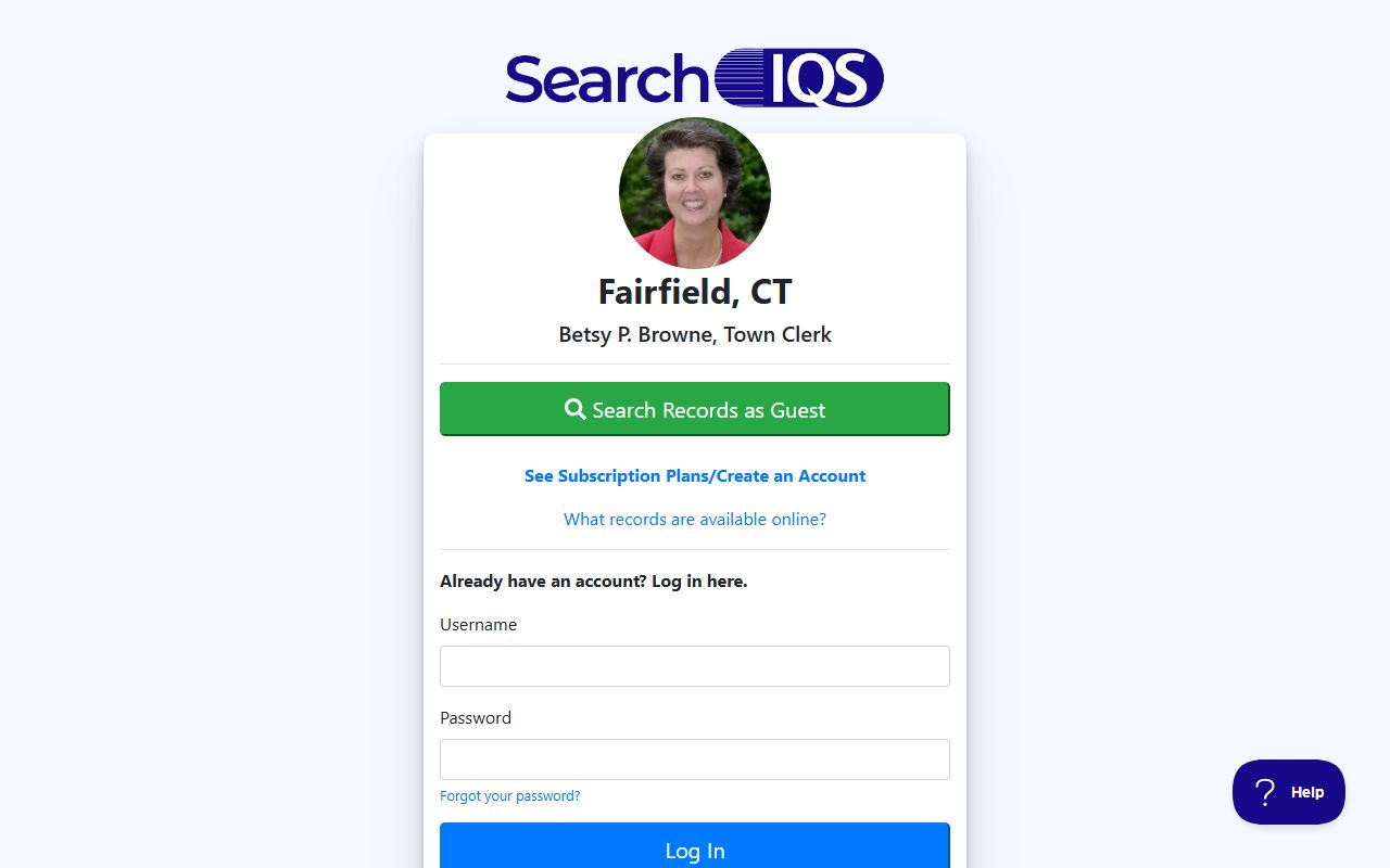 Fairfield property records reference image